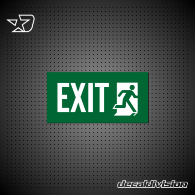 Emergency Exit Safety Sign